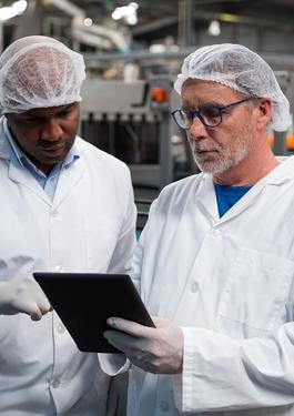 two men in a laboratory 